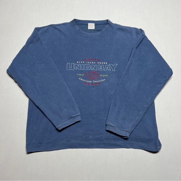 UNIONBAY Men Blue Crewneck Sweater Classic Design Size Small - Picture 4 of 7